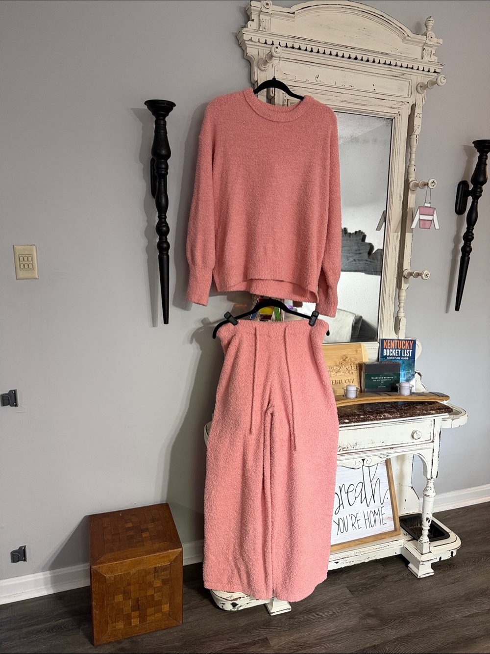 Women's Cozy Pink Knit Skirt